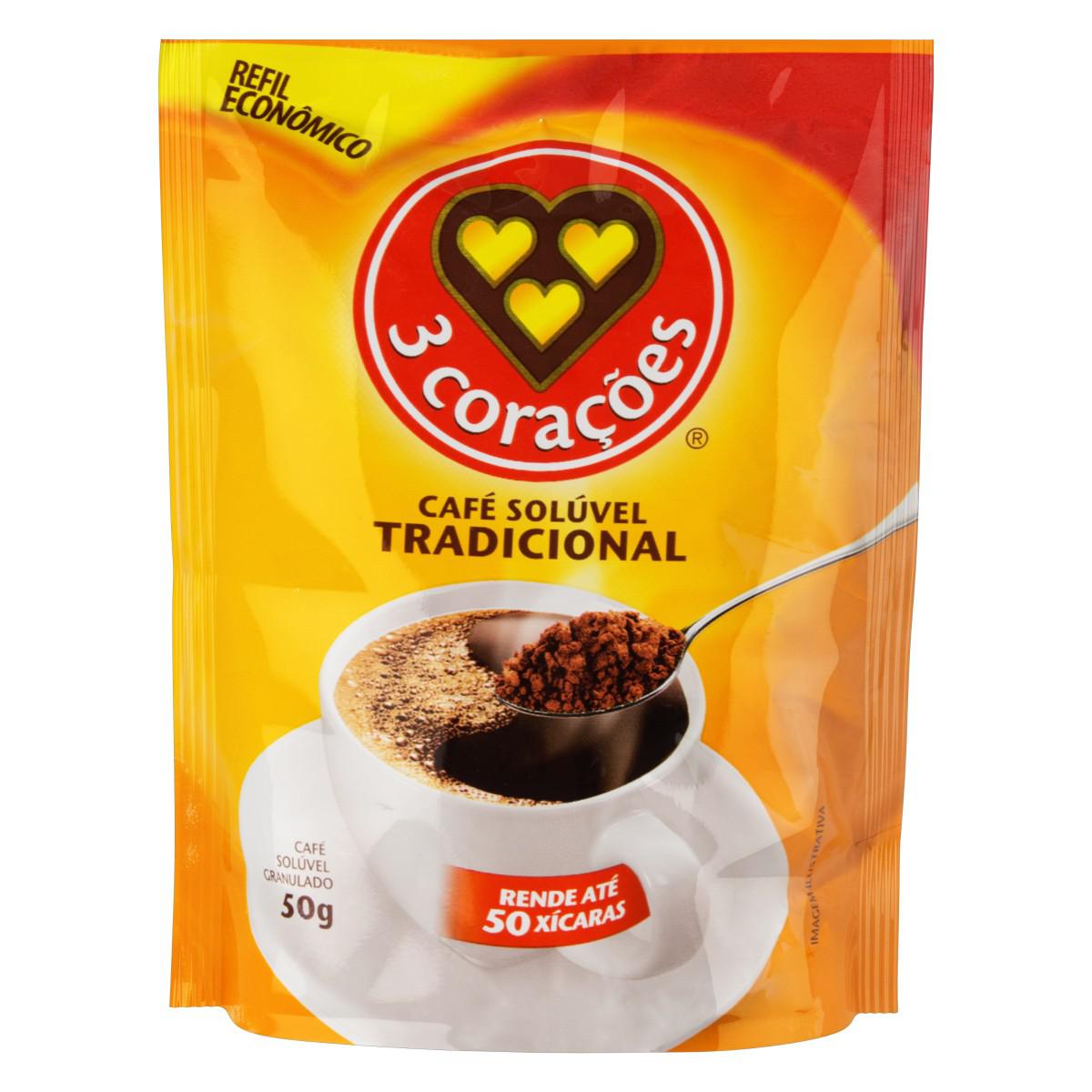 Café Solúvel Granulado Tradicional 50g Refil