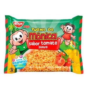 Macarrão Instantâneo Nissin Lámen 85g Turma Da Mônica Tomate