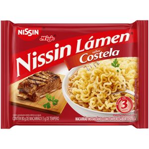 Macarrão Instantâneo Lámen Costela Nissin Miojo Pacote 85g