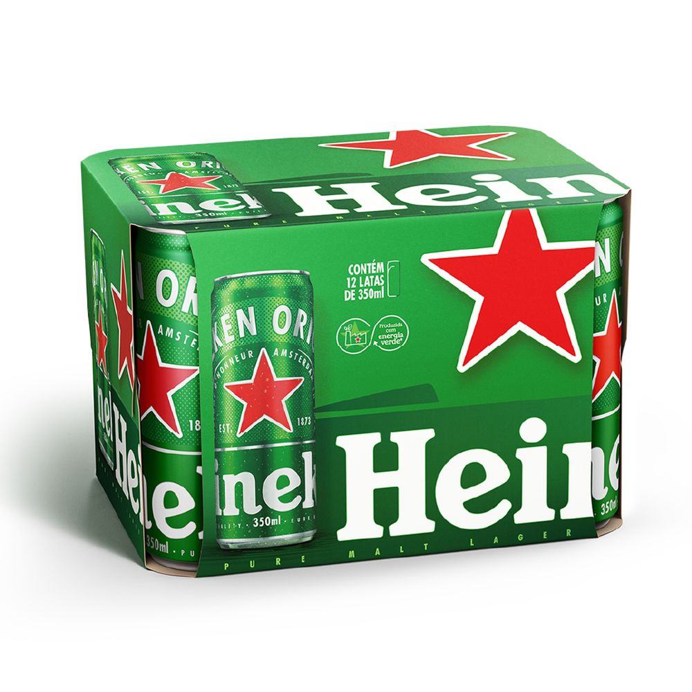 Pack Cerveja Heineken 350 ML Com 12 Latas • Express