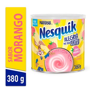 Preparado Em Pó Sabor Morango Nesquik 380g